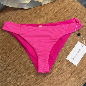 nwt LOVERS + FRIENDS Pink Swim Bikini Bottoms